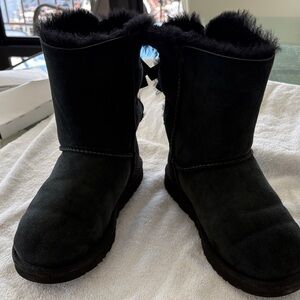 UGG Black W Bailey Bow Boots
